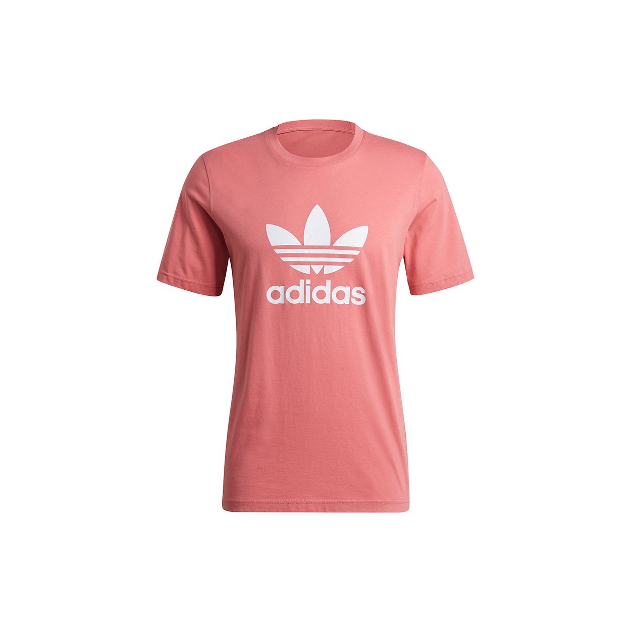 Originals Trefoil Logo Knit T-Shirt Men Tops Magenta GP1022 Adidas