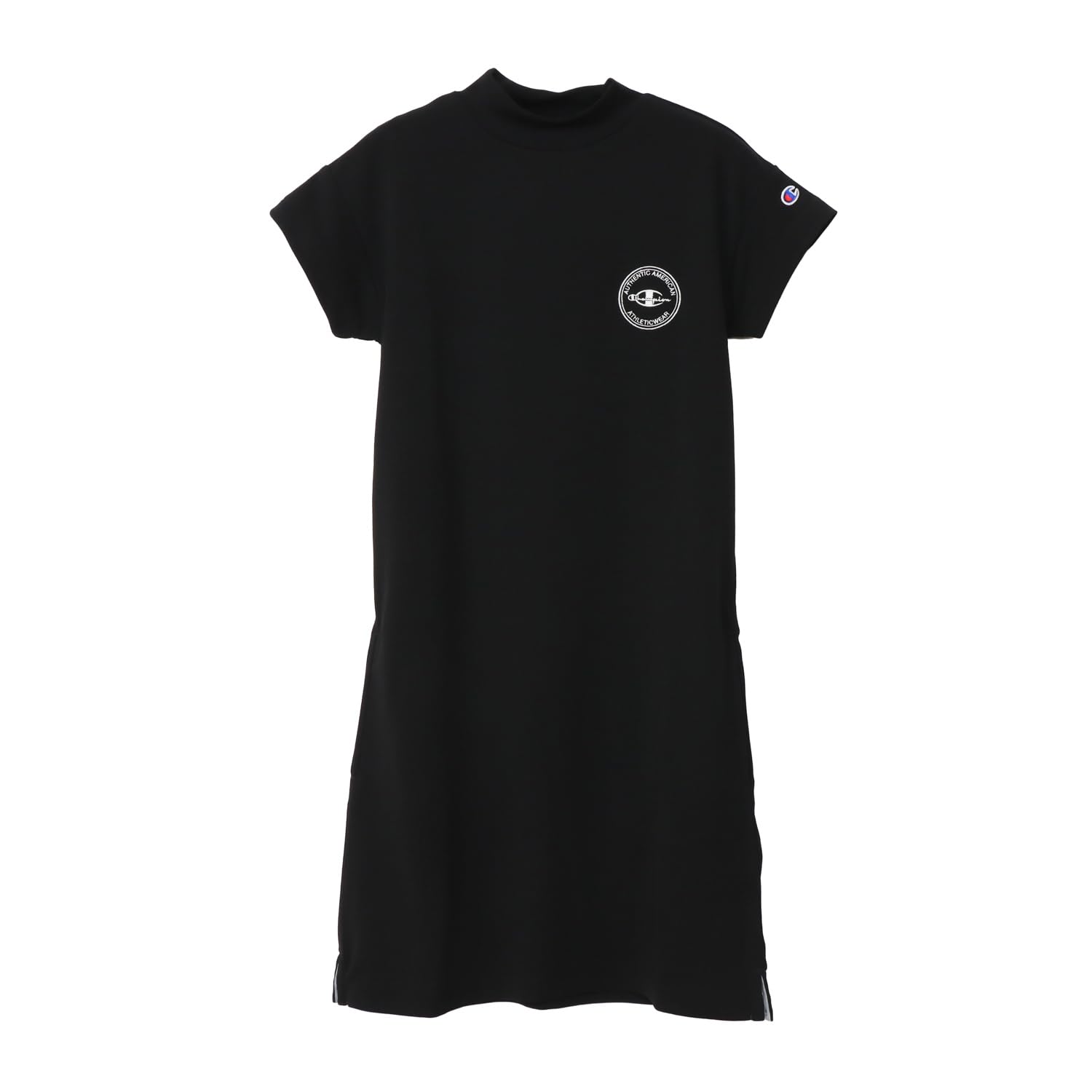 

Champion One Piece Dress Black Short Sleeve Crew Neck Breathable UV Protection Quick Drying One Point Embroidery CW-BG305 Women s чёрный