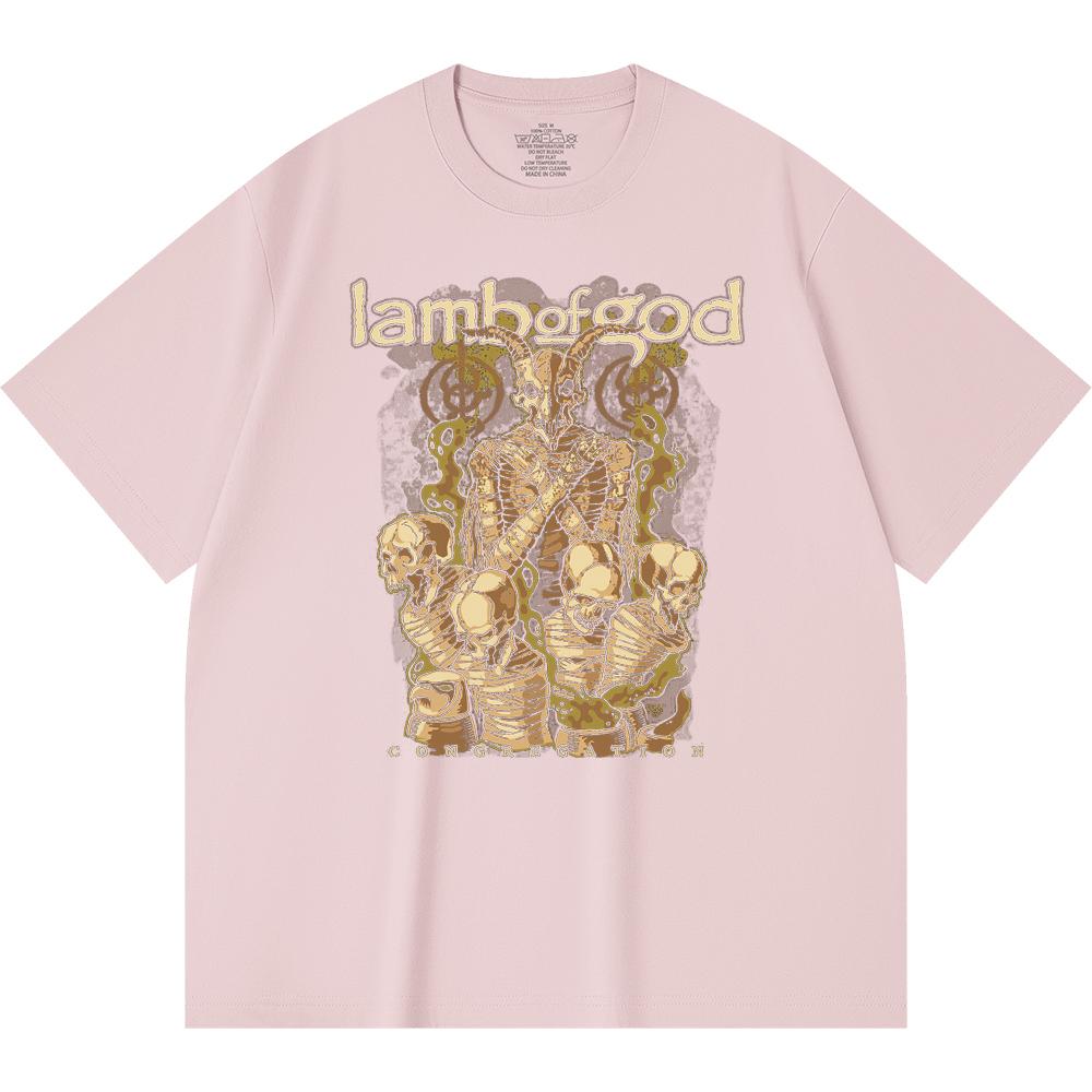 230 g/m² 100% Baumwolle Heavy Metal T-Shirt Rockband Beliebte Musik Druck Unisex Schweres Baumwoll-T-Shirt