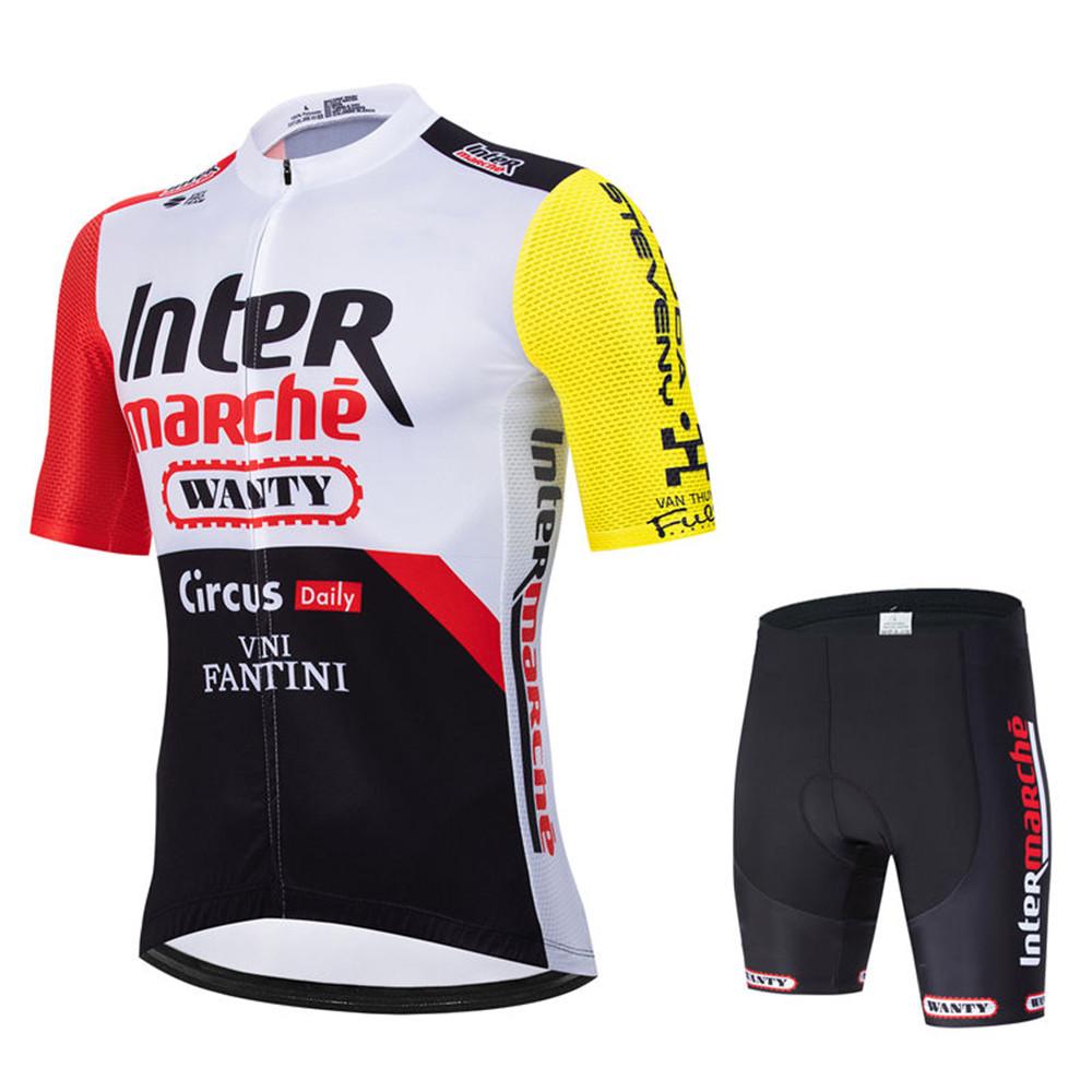 2026 Circus Wanty Fluoreszierend Grün Fahrradteam Trikot Ciclismo Herren MTB Bekleidung Radtrikot Sommer Atmungsaktiv Fahrradbekleidungssets XL