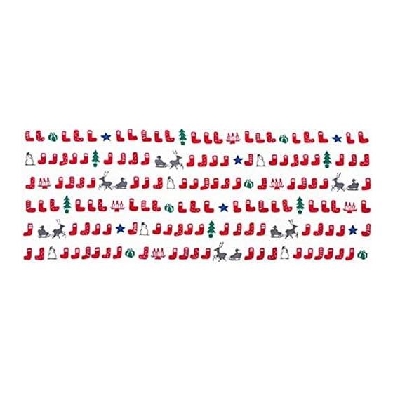 Edoten Todaya Shoten Rinen-zome Tenugui Christmas 725 Approx. 37x98cm Chusen 100% Cotton