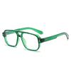 Stylish Square Double Bridge Glasses For Women & Men - Fashion Casual Blue Light Blocking & Business Eyewear