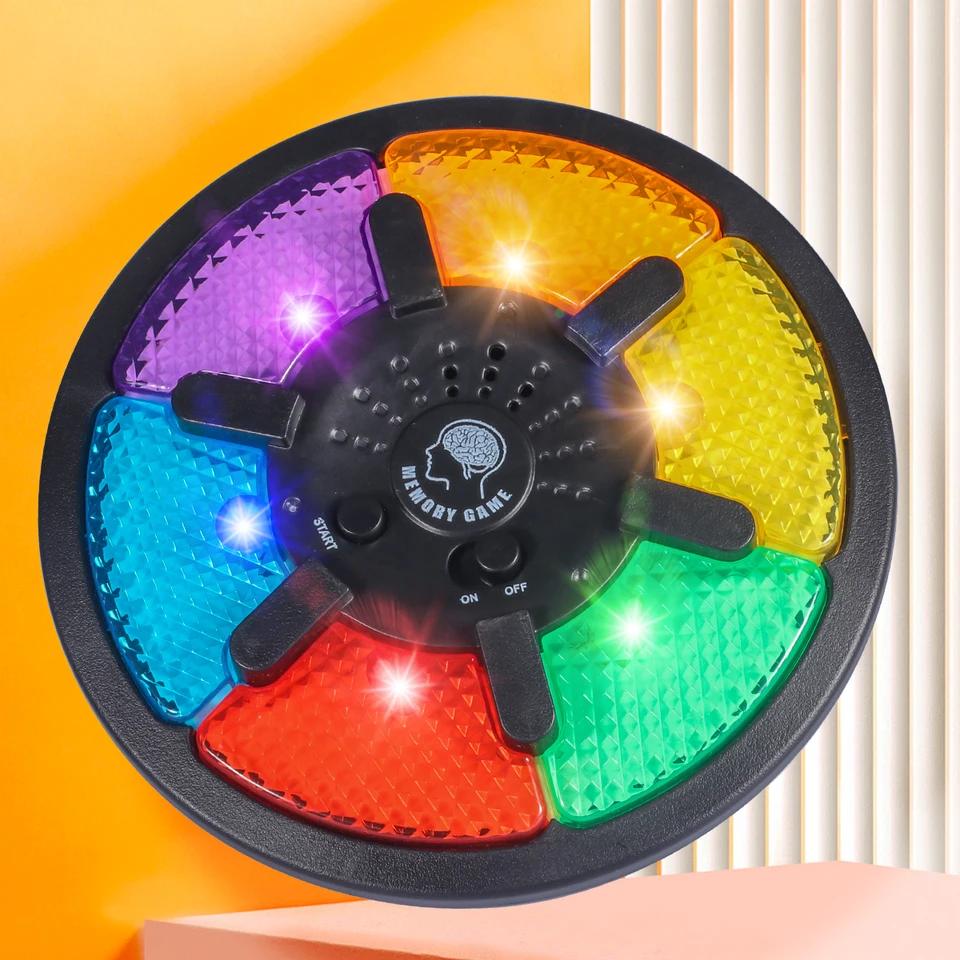 Handheld Electronic Memory Game Strategy Games Machine with Light Sound Puzzle Interactive Toy for Memory Training for Parties