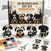 Pacchetto Creativo Tutto in Uno Cane Halloween 3D Set Artistico Fai da Te Kit Cucciolo con Perline Kit Cucciolo con Perline di Plastica Carine per Gioielli Artigianato Kit Animale Principianti Adulti Scrivania Casa