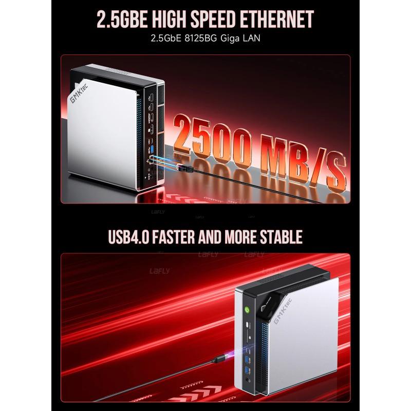 GMKtec EVO-X2 AI Mini PC AMD Ryzen Al Max+ 395 LPDDR5X 64GB/128GB 2TB PCie4.0 SSD WIFI7 BT5.4 2.5G USB4 Desktop Gaming Computer