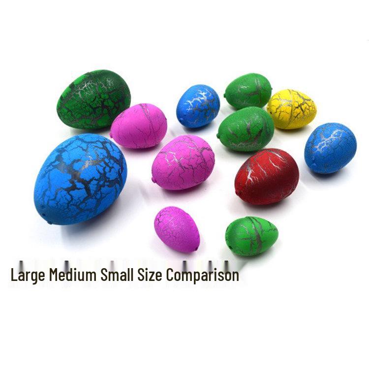 Colorful Crackle Expanding Dinosaur Egg - Medium-Sized Water Hatching Toy
