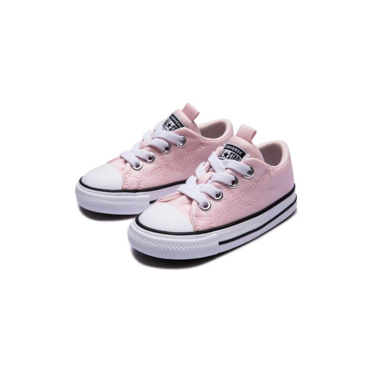 Converse Chuck Taylor All Star Canvas Round Tip Abrasion Resistant Low top Toddler Shoes Light Pink Infant And Toddler A03635C