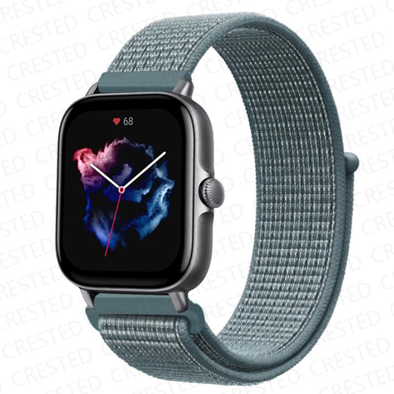 20mm 22mm Watch Band For Amazfit GTS/2/2e/4/3/mini GTR 4/2/3/Pro 47mm stratos 3 Nylon Bracelet pulseira correa Amazfit bip strap