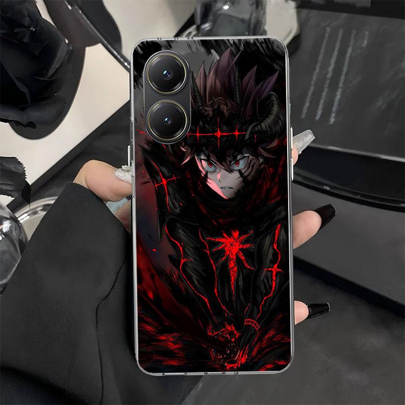 Black C-Clovers Anime Phone Case for Xiaomi Poco X7 X6 X5 X3 Pro F7 Ultra F6 F5 F4 Gt X4 Nfc M6 M5S M4 M3 M5 Soft Silicone Cover