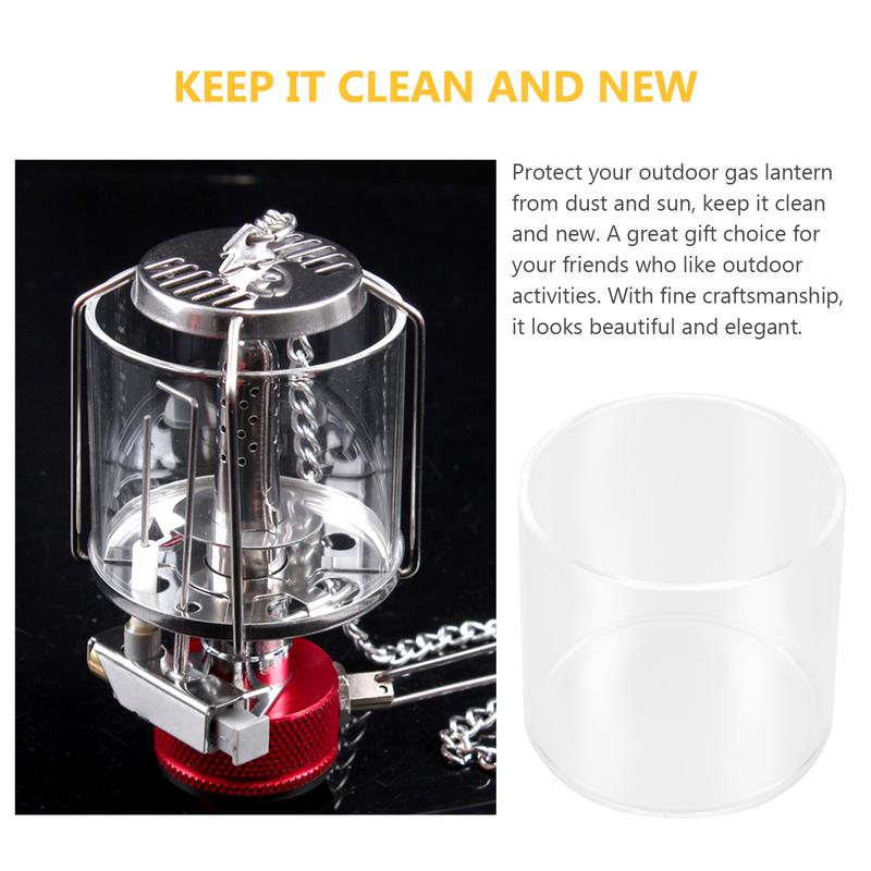 High Quality Glass Lamp Shade Outdoor Gas Lantern Protector Propane Cover Shell Clear Accessories Car Lights Beautiful Design