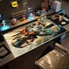 Lord Rings Large Mouse Pad Desk Mouse Pad Computer Desk Mat Non-Slip Rubber Base Office and Gaming Desk Decoration