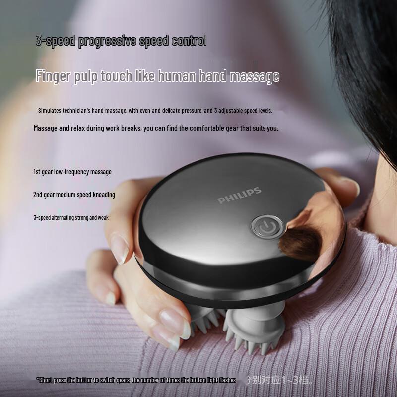 Беспроводной водонепроницаемый массажер для кожи головы Philips PPM3101H, штекер CN (адаптер в комплекте)
