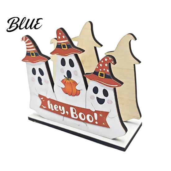 Cute Halloween Home Decor Wooden Napkin Holder Ghost Black Cat Decorative Tabletop Tissue Retro Farmhouse Tableware Dispenser Paper Towel Holder for
