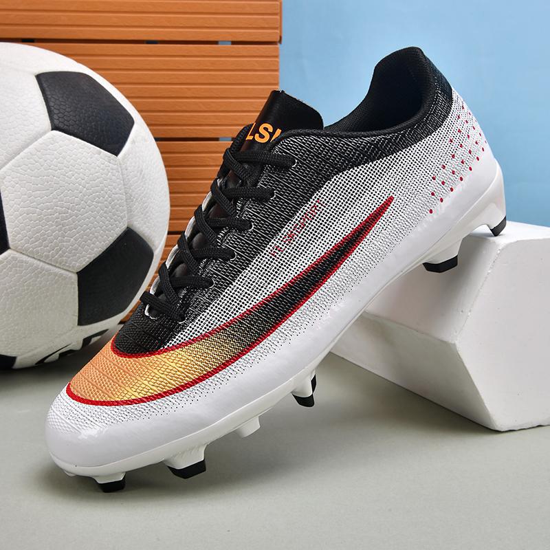 Unisex AG Studded Low-Top Football Boots for Outdoor Grass Competition - Adult & Kids