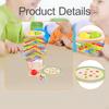 Colorful Sticks Dice Game Educational Color Recognition Math Toy Wooden Board for