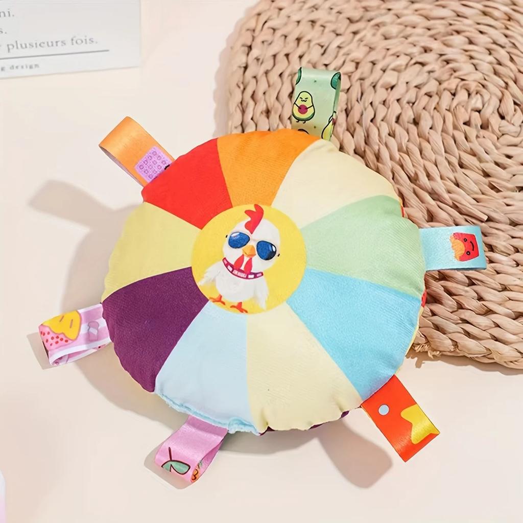 1Pc Interactive Plush Flying Disc Dog Toy With Sound, Durable Chew Toy For All Dog Breeds, Squeaky Dog Toy For Training And Play