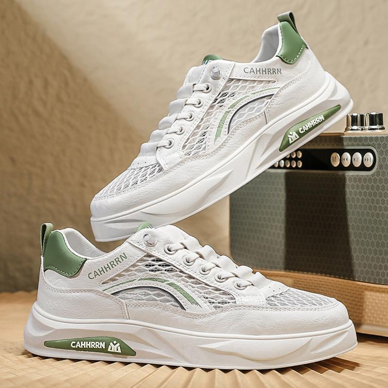 Big mesh shoes student board shoes men's casual little white shoes youth fashion versatile trend men's shoes summer 2025