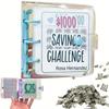 Savings Challenge Binder $ 1000 Money Savings Challenges Book Cash Budget Storage Loose-leaf Notebook Envelope Savings Challenge