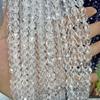 6-10mm Natürliche Weiße Kristall Runde Perlen mit Facettenschliff für Handgemachten DIY Schmuck
