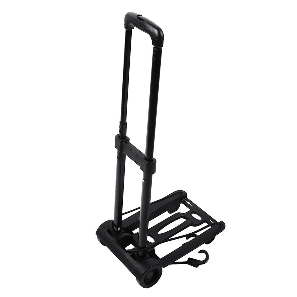 Folding Hand Truck Retractable Tie Rod Multifunctional Large Capacity Portable Luggage Hand Cart for Travel Shopping