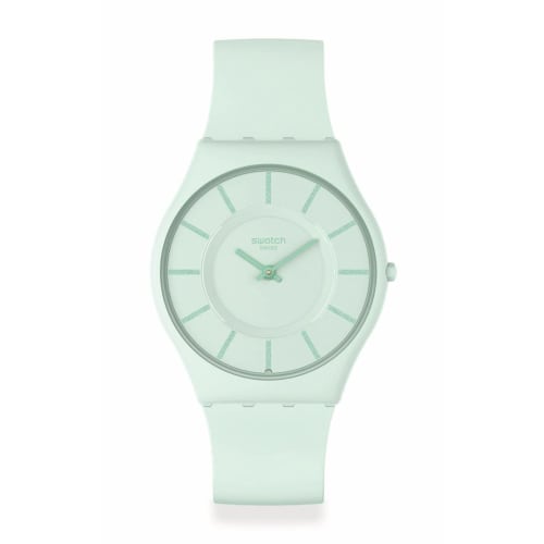 

Swatch Turquoise Lightly Skin Classic Watch, SS08G107, Green