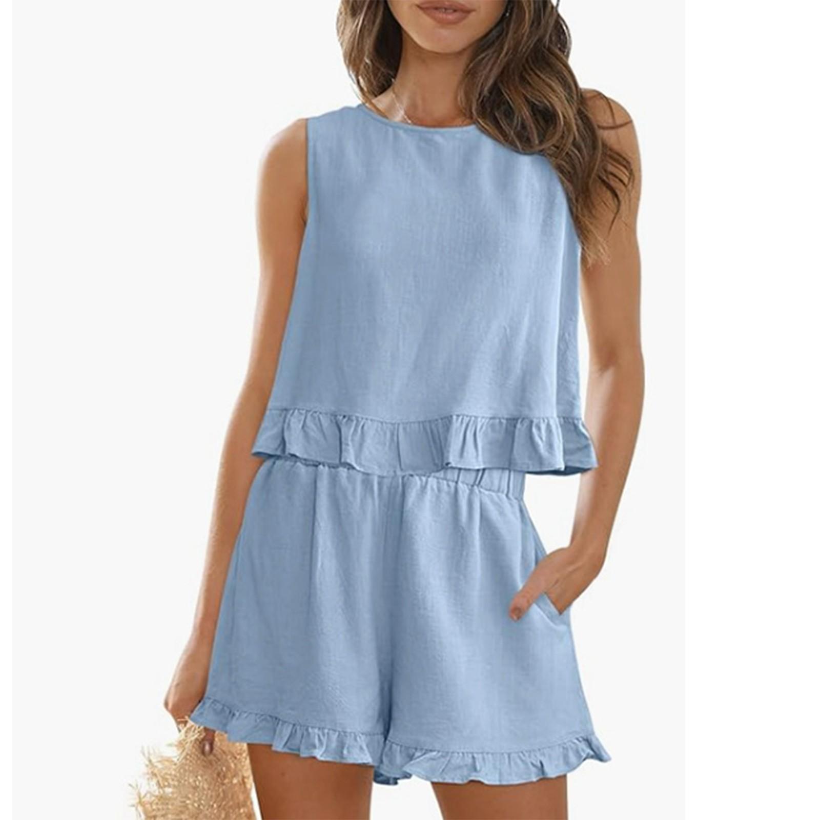 Модные сексуальные женские топы и шорты — фото 4