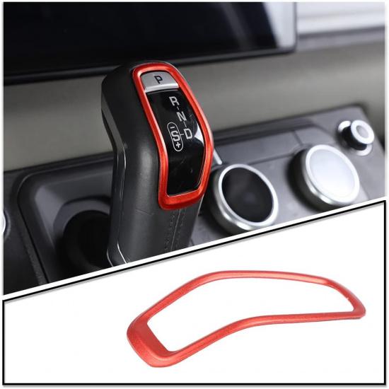 PIUGILH Gear Shift Knob Cover Compatible with Land Rover Defender 90 110 130 2020 2021 2022 2023, Car Center Gear Shift Cover Trim Accessories