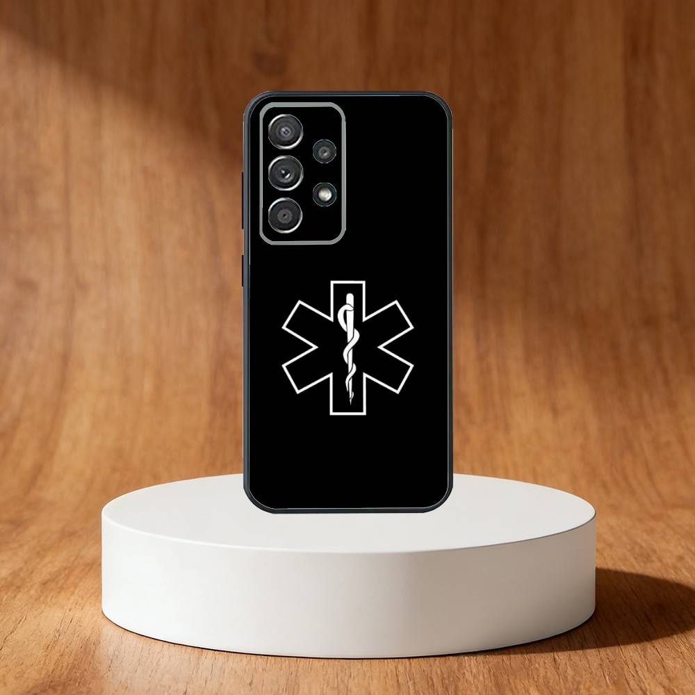 

EMT EMS Ambulance LOGO Phone Case For Samsung S25,S24,S21,S22,S23,S30,Ultra,S20,Plus,Fe,Note,10,9,5G Black Cover Samsung S23ULTRA5G