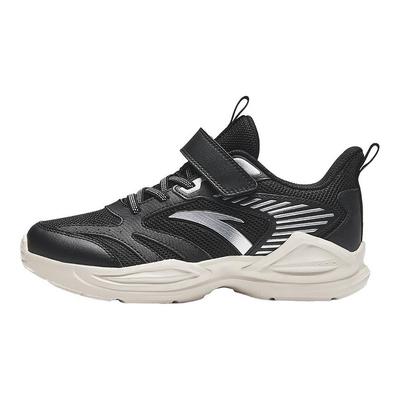 Kids Fabric Versatile Trendy Simple Lightweight Breathable Low-Top Running Shoes Kids Sneaker Black Silver White A12435522-5