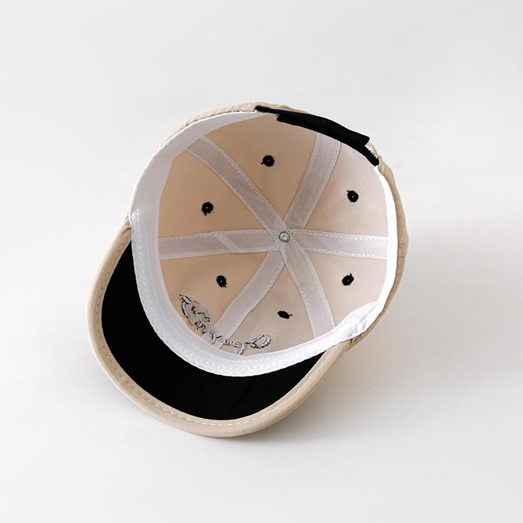 Fashion Patchwork Letter Baby Sun Hat Short Brim Baseball Cap for Boy Girl Kids Sunshade Peaked Hats