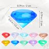 Lurrose Acrylic Gem Toy Set of 120, 20mm Diamond Gem Scooping Game, Acrylic Ice, Summer Pool Play, Water Play, Diving, Treasure Hunt, Kids' Prizes,