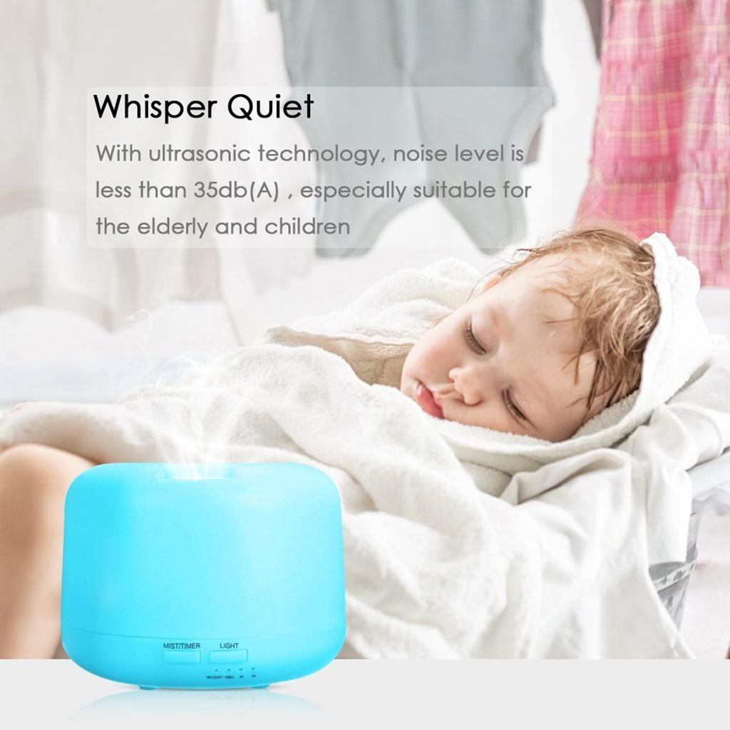 Electric Humidifier Essential Aroma Oil Diffuser Ultrasonic Air Humidifier Mist Maker LED Light 100V-240V US Plug