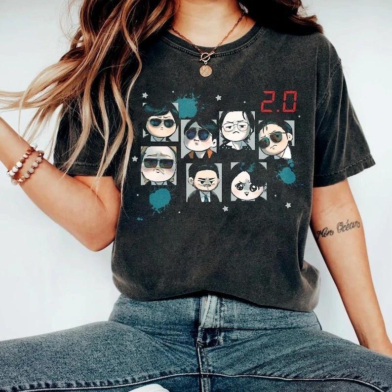 Arirang 2.0 Shirt, Cute Chibi Fanart Tshirt, Comfort Colors K-Pop Merch, Fan Ins 4XL