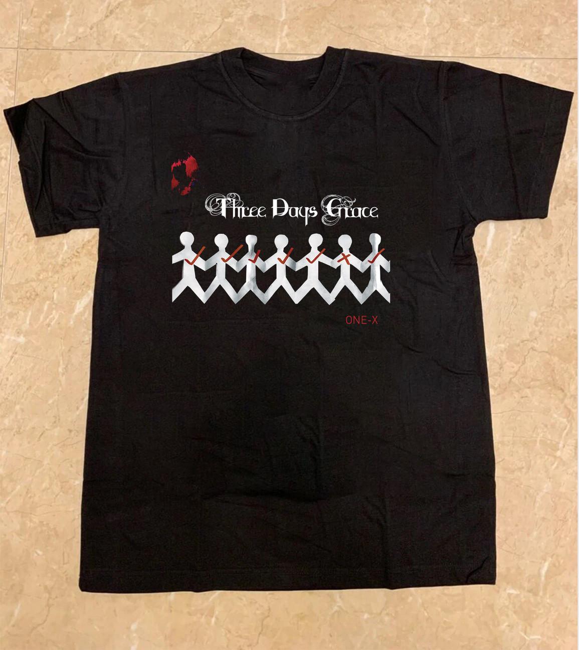 One-X - Album by Three Days Grace Black Cotton Shirt S-5XL L112 L