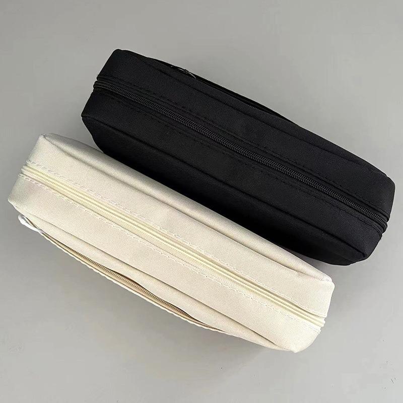 Pencil Bag Zipper Pencilcase Large Capacity Pencil Pouch School Supply Pencil Case Stationery Office Study Portable Storage Bag