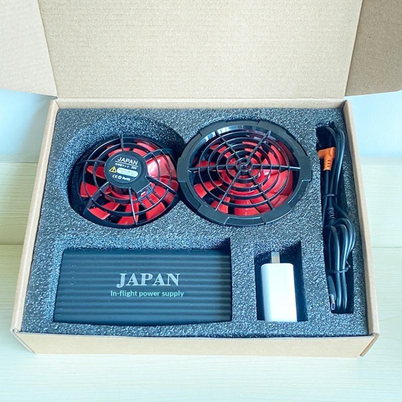12V Cooling Air Conditioner Workwear Adjustable Fan Long Endurance Battery Full Set for Outdoor Exhibition Staff