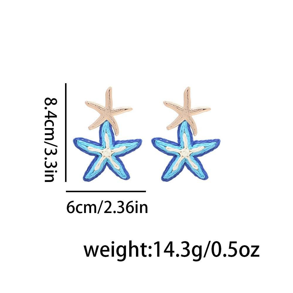 Starfish Tassel Dangle Earrings - Summer 2026 Collection