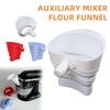 Silicone Flour Funnel Foldable Food Grade Silicone Easy-Pour Dishwasher Safe 5-Quart Mixer Funnel Attachment for Sugar Cocoa