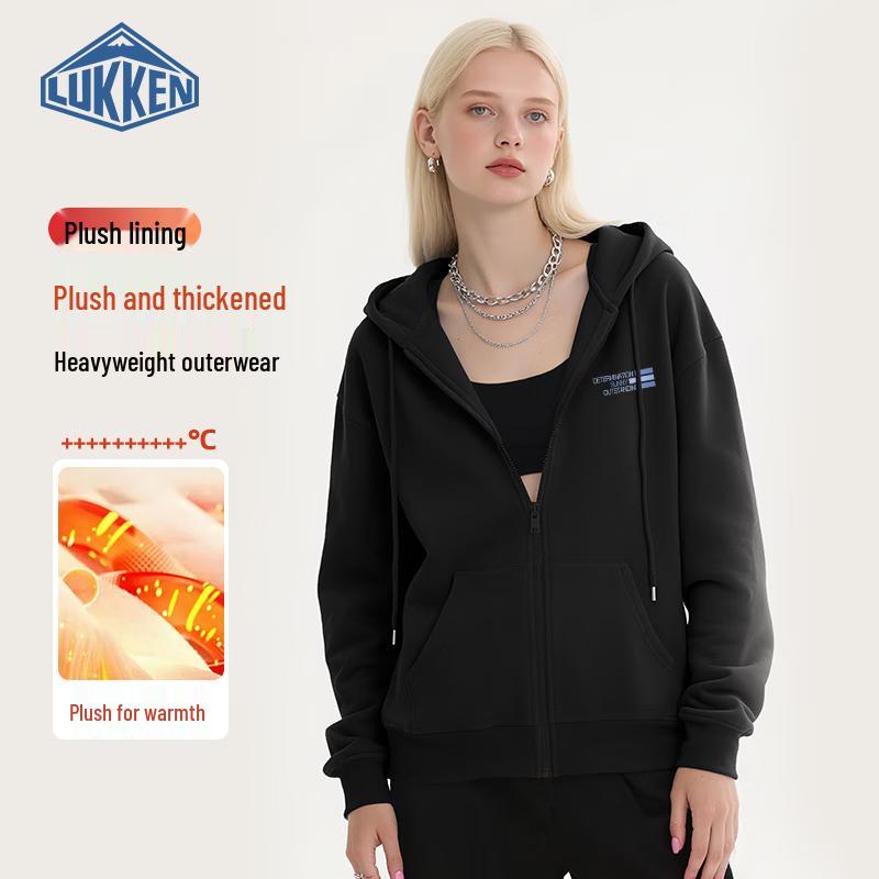 

LUKKEN Women s Hooded Zip-Up Sweatshirt XL