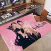 Custom Name Crystal Velvet Rug,aespa Comfortable Anti Slip Floor Mat For Room Decoration