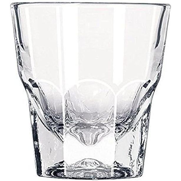 Set of Two Libbey Duratuff Cortado Glasses | Gibraltar Rocks Glass 4.5 OZ ~Paper Coasters Included~