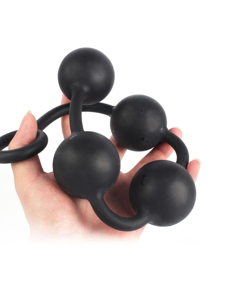 Anal Beads Anal Plug Big Anal Pearl Long Dildo 40mm Ball Anal Expansion Silicone Anal Dildo Anal Plug Anal Ball Anal Plug 4 Bead Shape Anal Blag For