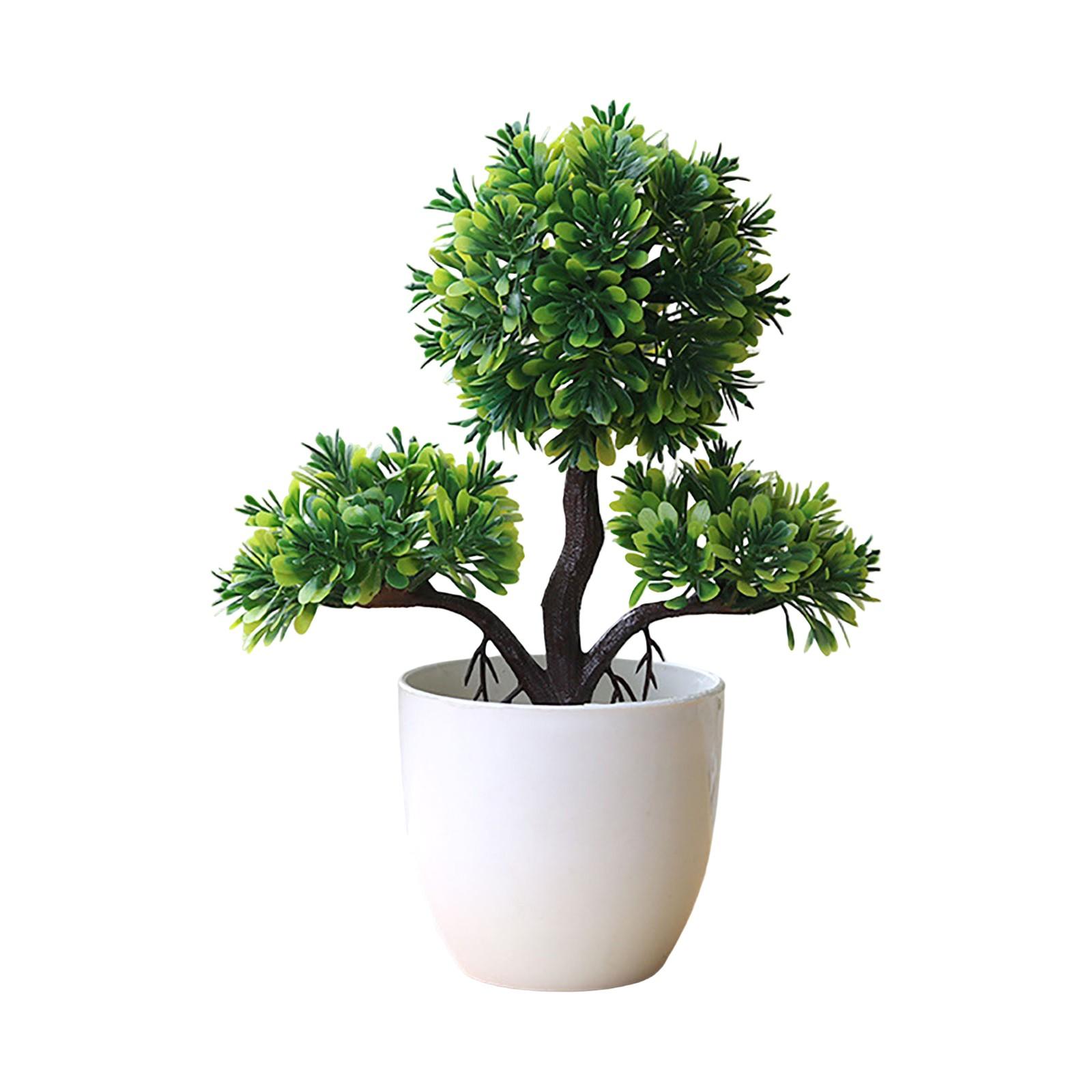 Имитация зеленого растения, украшения в горшках, комбинированные растения, украшения для рабочего стола в помещении, имитация искусственного цветка, растения бонсай One Size
