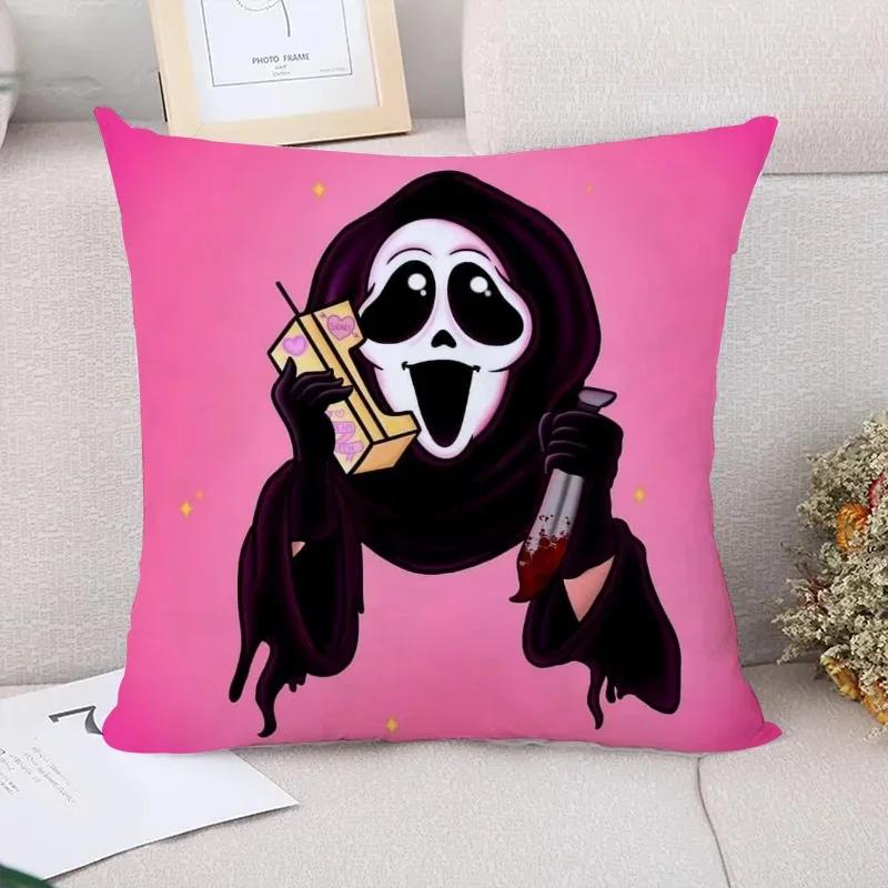 Ghostface Cushion Cover for Pillow Covers Decorative Short Plush Pillowcases X Cushions Pillowcase  Twin Size Bedding
