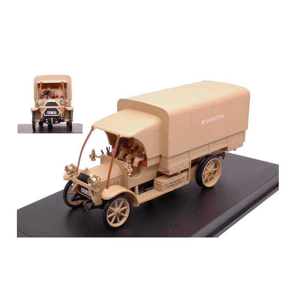 Rio Scale Fiat 18 BL 1919 Italian Army Re del Two Completed 1/43 "Il Deserto" Figures,