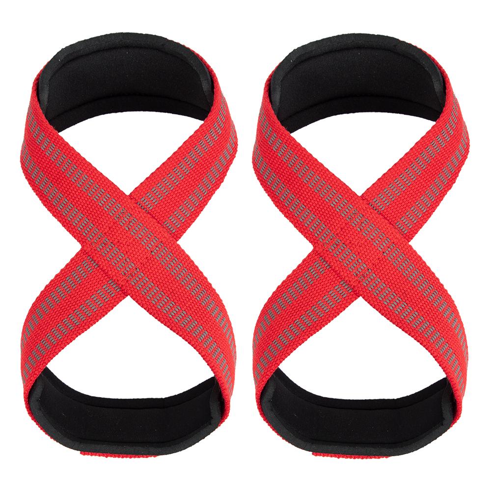 8 Shaped Fitness Lifting Straps Anti slip Wrist Support Gym Training Wrist Straps Figure красный