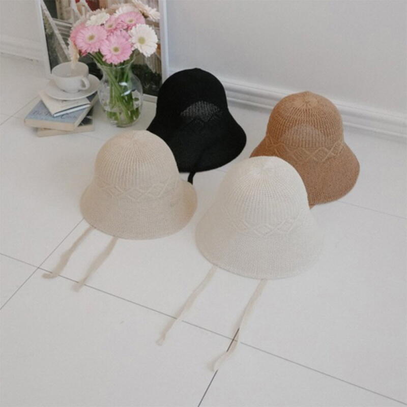 Женская летняя панама с прозрачным логотипом и длинными полями Beige