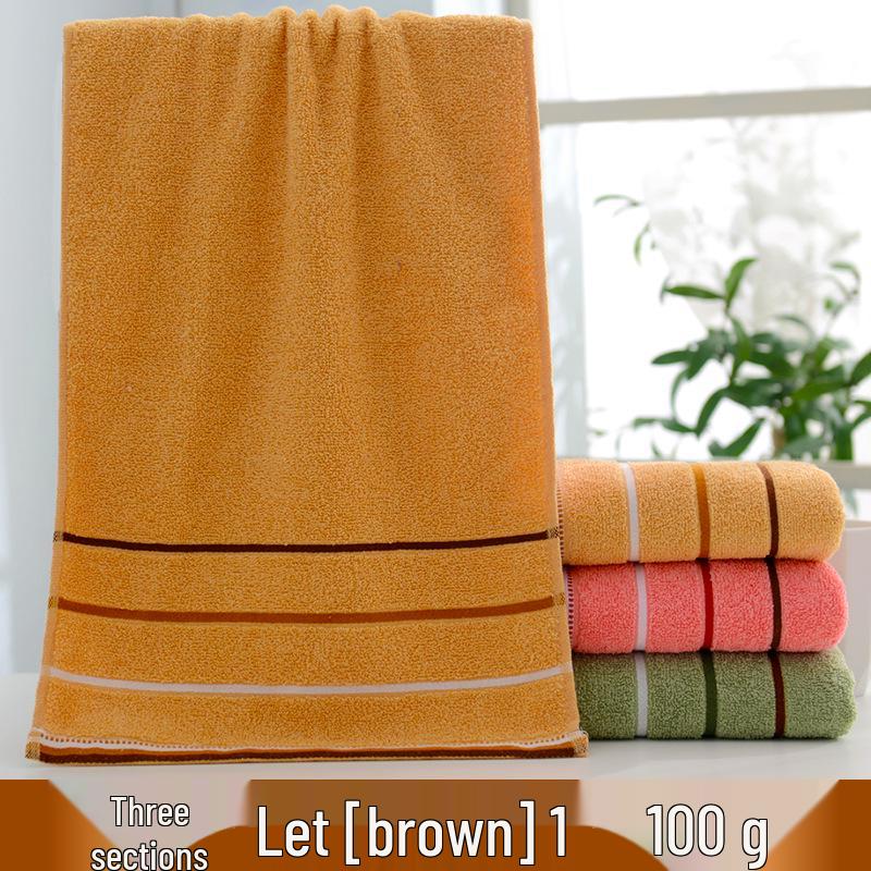 Thick Absorbent Pure Cotton Face Towel with Embroidered Logo for Adults