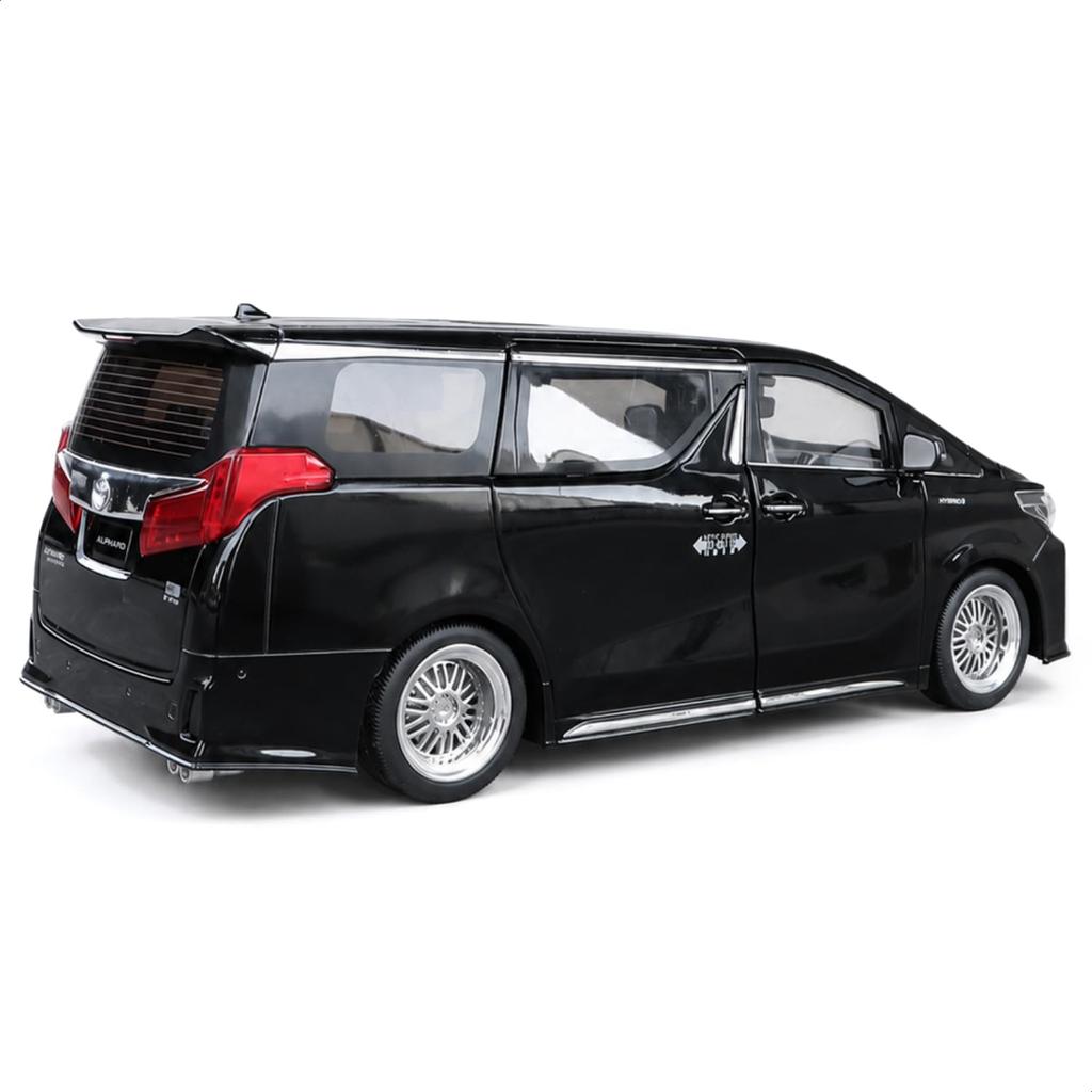 Heimanba Toyota Alphard 2023 Diecast Miniaturauto H1162 1/18 / (Schwarz BK)