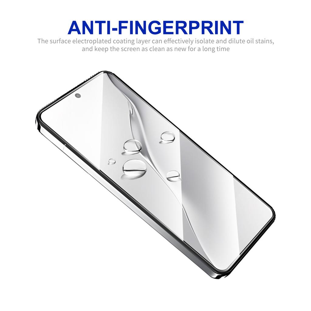For Xiaomi 15 Screen Protector ENKAY HAT PRINCE 2Pcs Silk Printing 0.18mm High Aluminum-silicon Glass (Fingerprint Unlock)